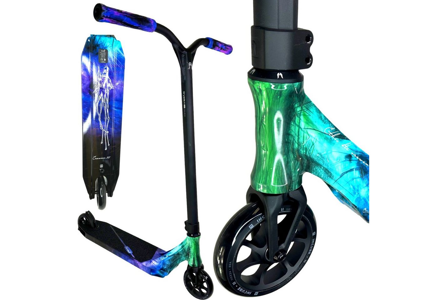 Ethic DTC Stuntscooter Ethic DTC Erawan V2 M Stunt-Scooter H=85cm 2,95kg Blau Iridium Bild 4