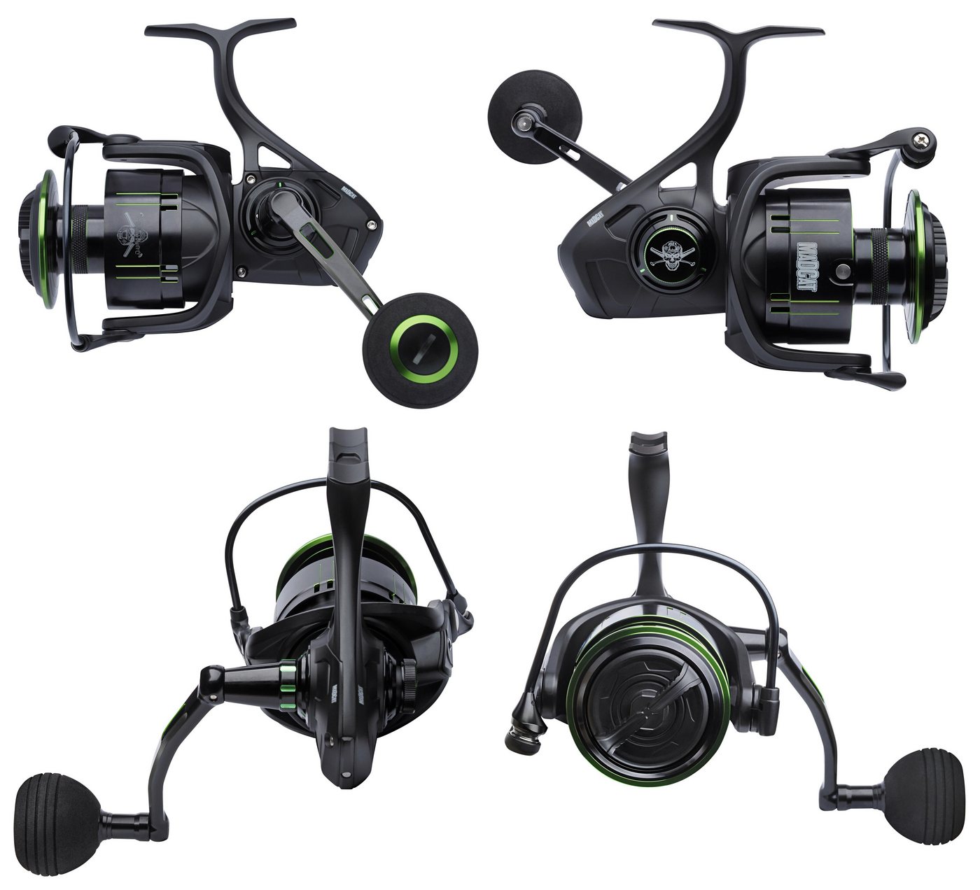 MADCAT Spinnrolle DAM MADCAT Dominion Spinning Rolle - 4 Größen - Waller - Raubfisch), Modernes Design