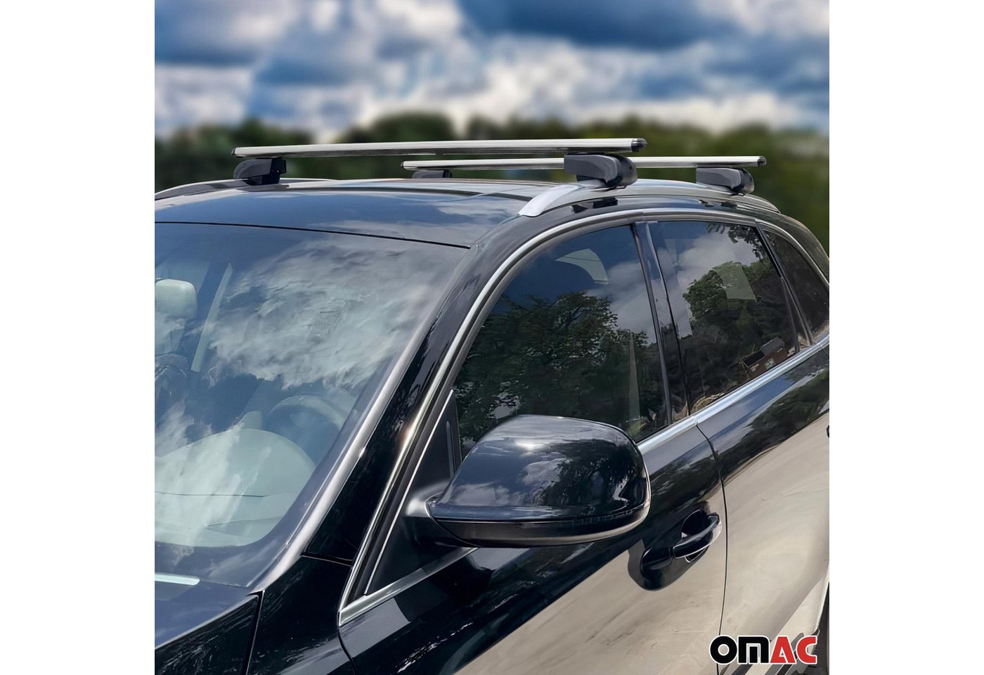 OMAC Dachträger Gepäckträger für Hyundai IX35 2010-2015 Grunträger ABE Alu Grau (2-St), Wasserbeständig,Abnehmbar,Multifunktional,Leichtgewichtig Bild 5