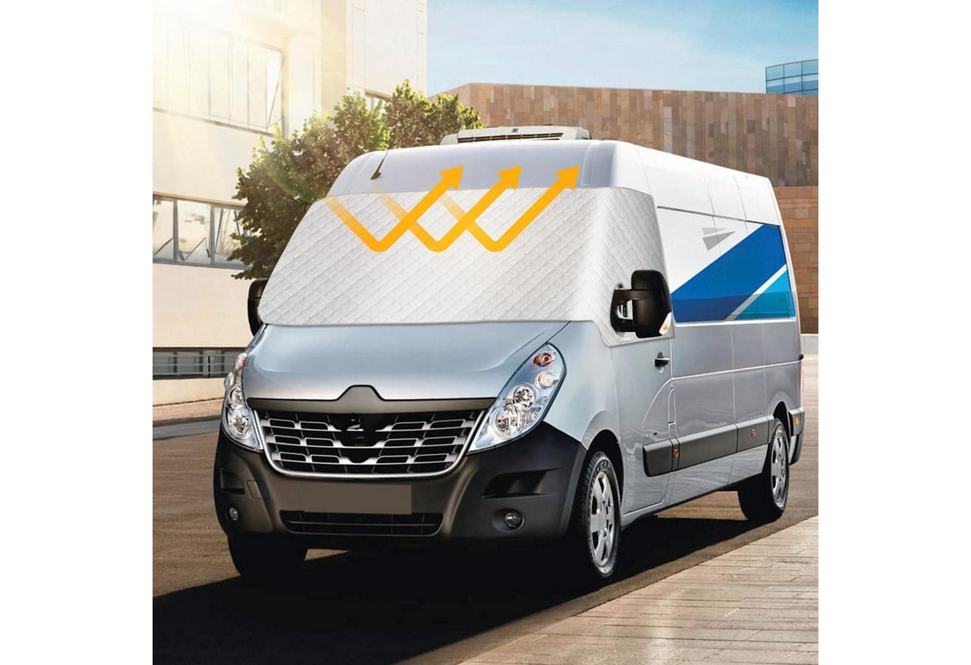 LuxusKollektion Frontscheibenabdeckung Windschutzscheibenabdeckung Sonnenschutz für Renault Master 2010-202 Bild 2