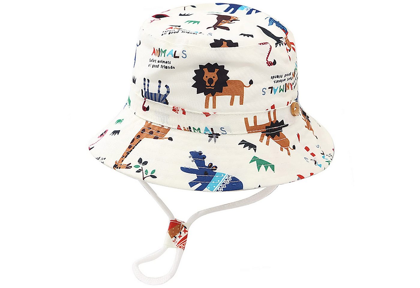 Diwzbyn Fischerhut Unisex Kleinkind-Sonnenhut,Fischerhut,Sommerhut für Mädchen und Jungen bedruckt, Futter,Geeignet für Reisen, Urlaub und Strandaktivitäten Bild 4
