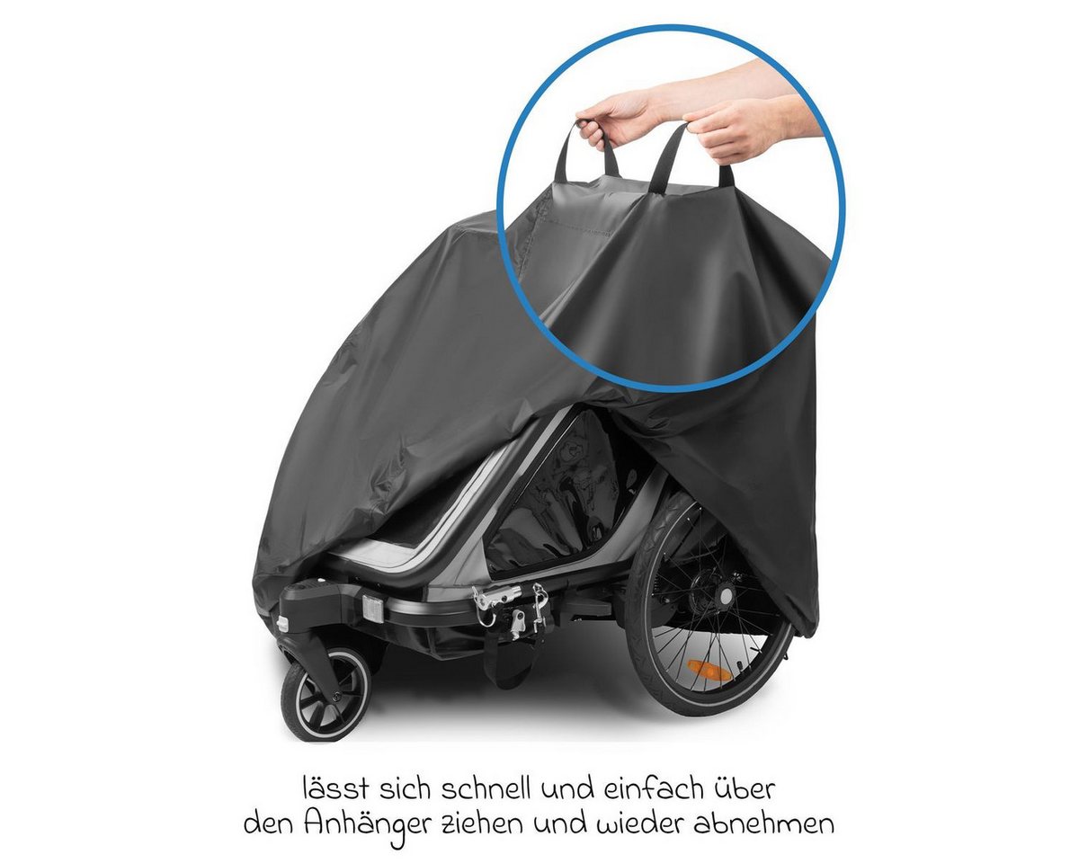 ABC Design Fahrradkinderanhänger Tour 2 - Falcon, Fahrrad Anhänger, Kinderwagen & Jogger für 2 Kinder mit Faltgarage
