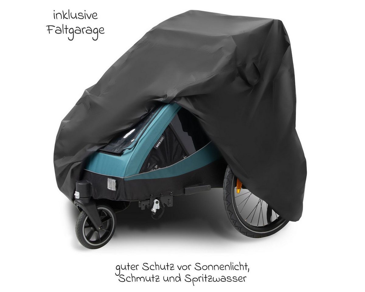 ABC Design Fahrradkinderanhänger Tour 2 - Falcon, Fahrrad Anhänger, Kinderwagen & Jogger für 2 Kinder mit Faltgarage Bild 2