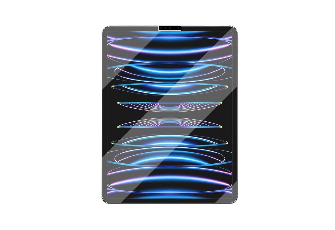 Protectorking Schutzfolie 1x Panzerfolie für iPad Pro 12.9 2022 Displayschut, (1-Stück, 1-Set), NANO Panzerfolie aus Robusten und unzerbrechlichen PET Material MATT Bild 4
