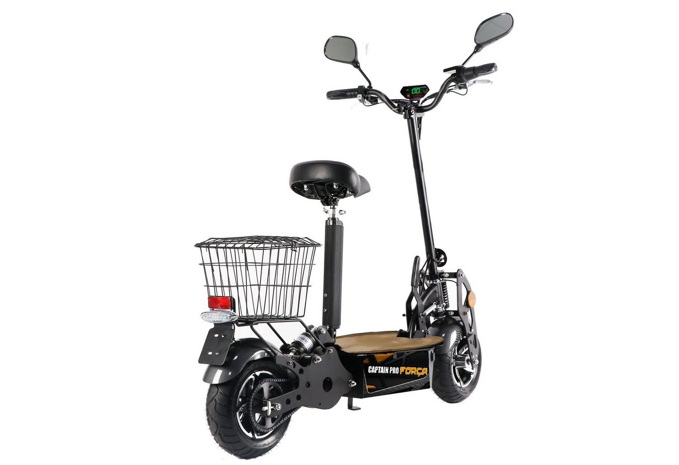 Forca E-Scooter Captain Pro Elektro-Scooter bis 50 km/h Topspeed - 40AH Lithium Akku, 50,00 km/h, (Set, Captain Pro 2000W 50km/h 40AH LithiumAkku) Bild 5