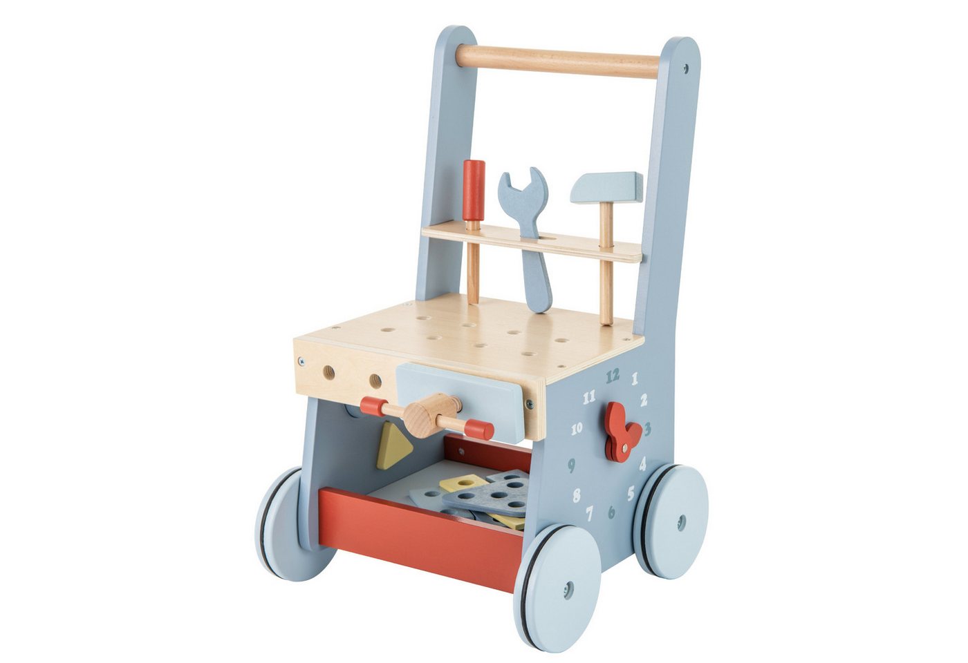 COSTWAY Lauflernwagen, 2 in 1 Lauflernhilfe, Montessori Holzspielzeug Bild 5