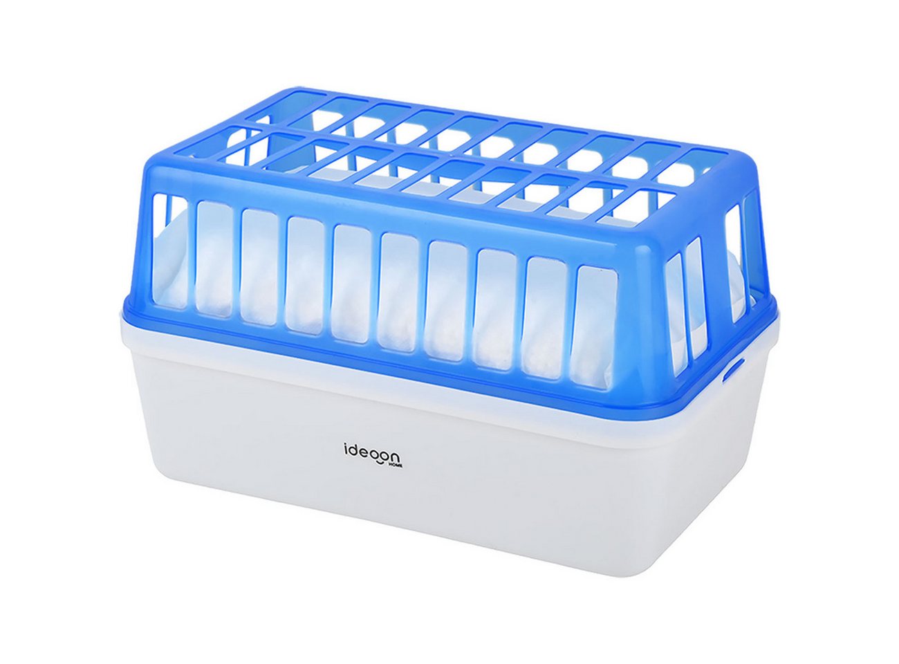 shop'n smile ideoon Granulat-Luftentfeuchter Raumentfeuchter stromlos bis 50 m², 1,2 kg Granulat, 2,5 l Behälter, Entfeuchtet bis 50 m², wirksam bis zu 3 Monate, wiederbefüllbar Bild 4