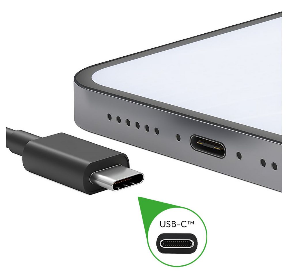 Justcom Fairphone 4 5G USB-Kabel, USB-C, USB-A (100 cm), Schnellladekabel, Datenkabel, Handy, Tablet