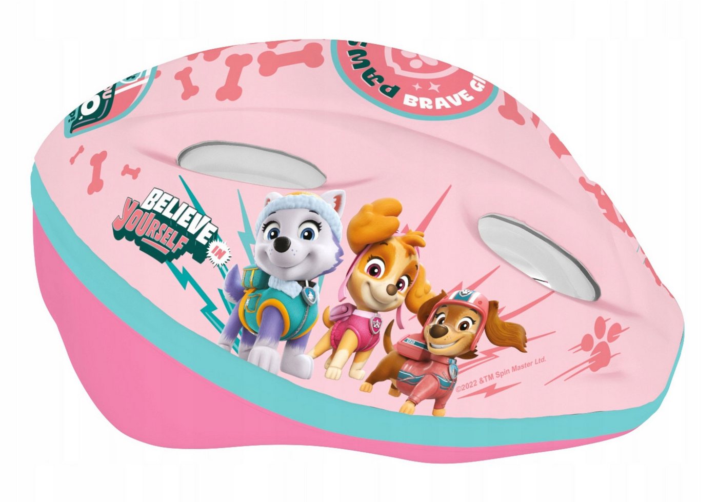 PAW PATROL Fahrradhelm Kinder Fahrradhelm Paw Patrol rosa 52-56 cm Belüftung leicht sicher