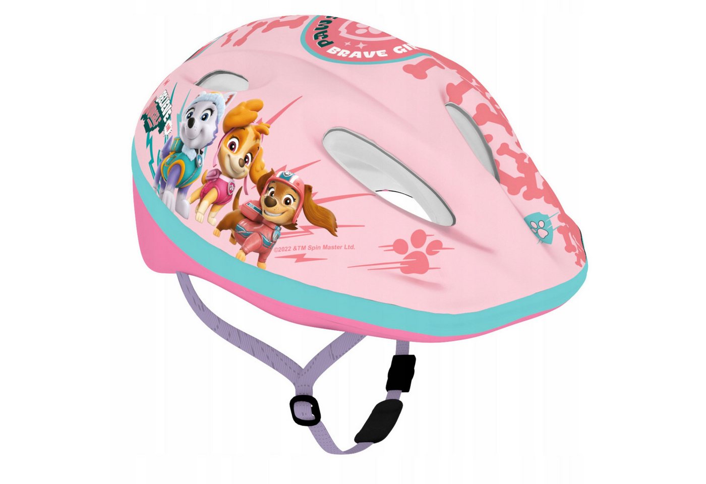 PAW PATROL Fahrradhelm Kinder Fahrradhelm Paw Patrol rosa 52-56 cm Belüftung leicht sicher Bild 2