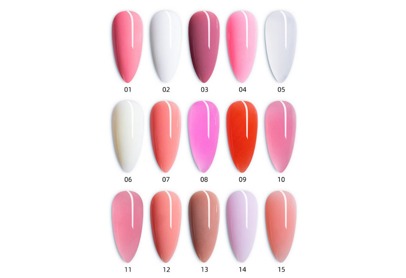KINSI Lichthärtungsgerät Verlängerungsgel-Nagelwerkzeug-Set 6 Farben, UV-Lampe inklusive, Gel-Nagellack DIY Nail Art Starter Nagelsalon Gel-Lack UV Bild 2