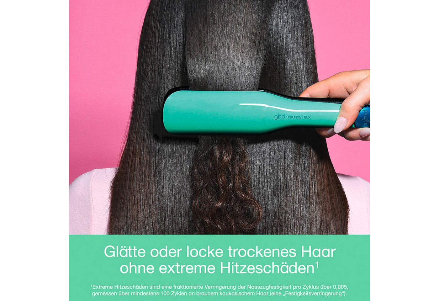GHD Glätteisen Chronos Max Glätteisen – Wide Plate Styler in Jelly Mint Keramik