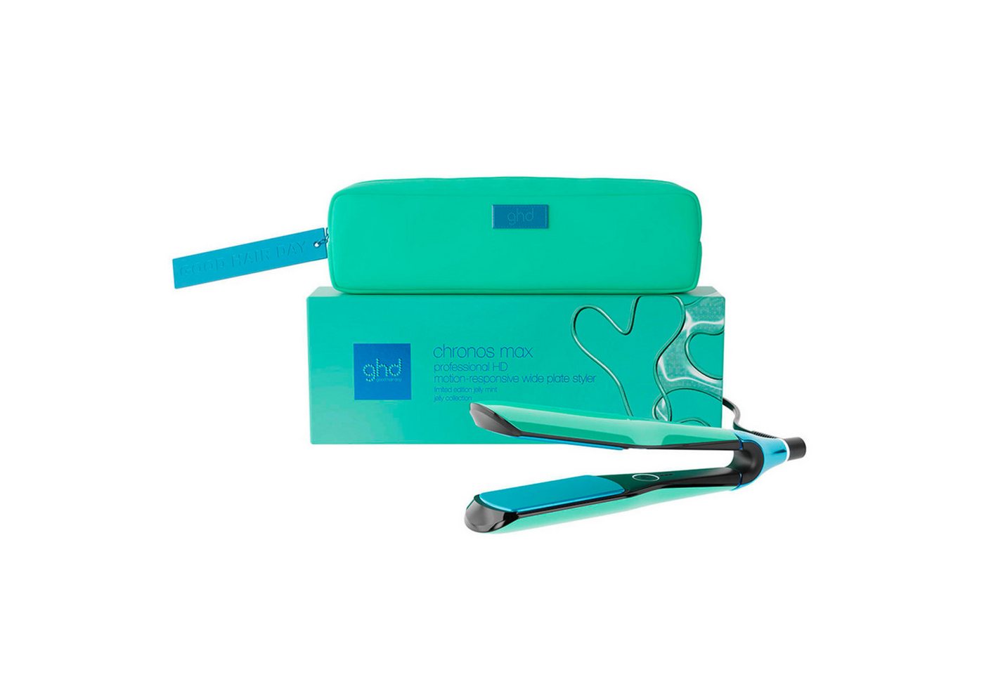 GHD Glätteisen Chronos Max Glätteisen – Wide Plate Styler in Jelly Mint Keramik Bild 3