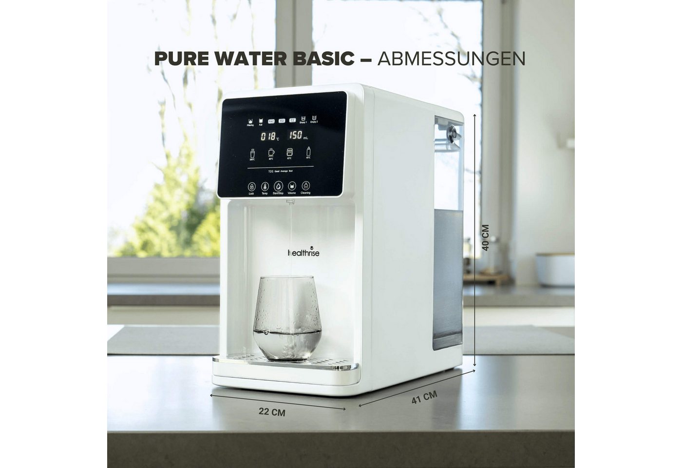 Health Rise Wasserfilter Health Rise Pure Water Basic, Umkehrosmoseanlage 7 Liter Tank Bild 2