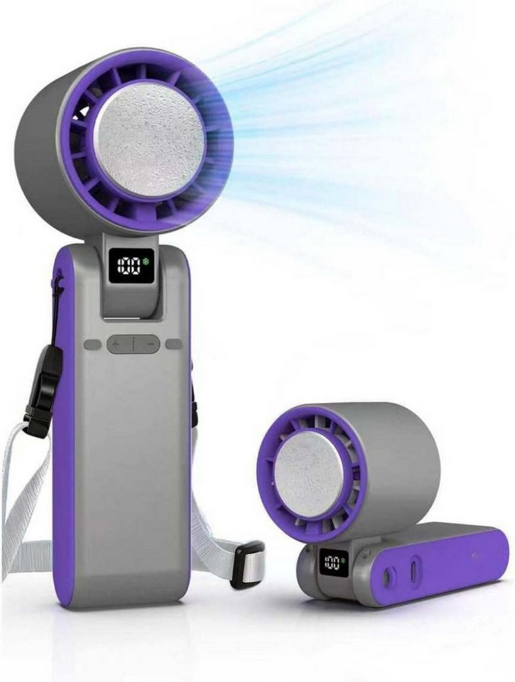 Bomiclss Handventilator Tragbarer Handventilator mit Eiskühler und LED-Display Bild 4