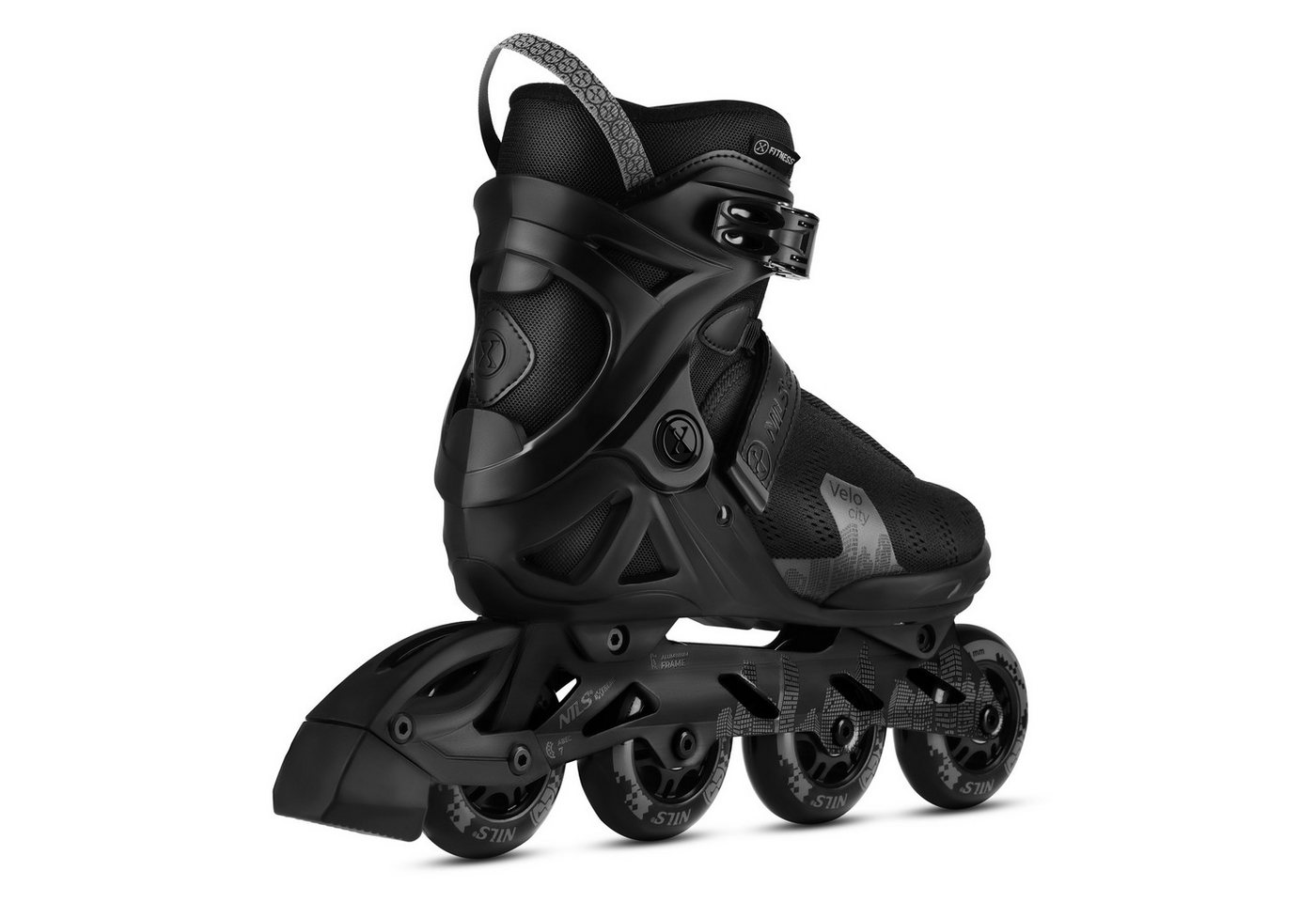 NILS EXTREME Inlineskates Inliner Rollschuhe Speedskates, (Spar-Set, 2-St., 42), Aluminium-Schiene, ABEC 7, PU 82A Rollen, Bremse Bild 4
