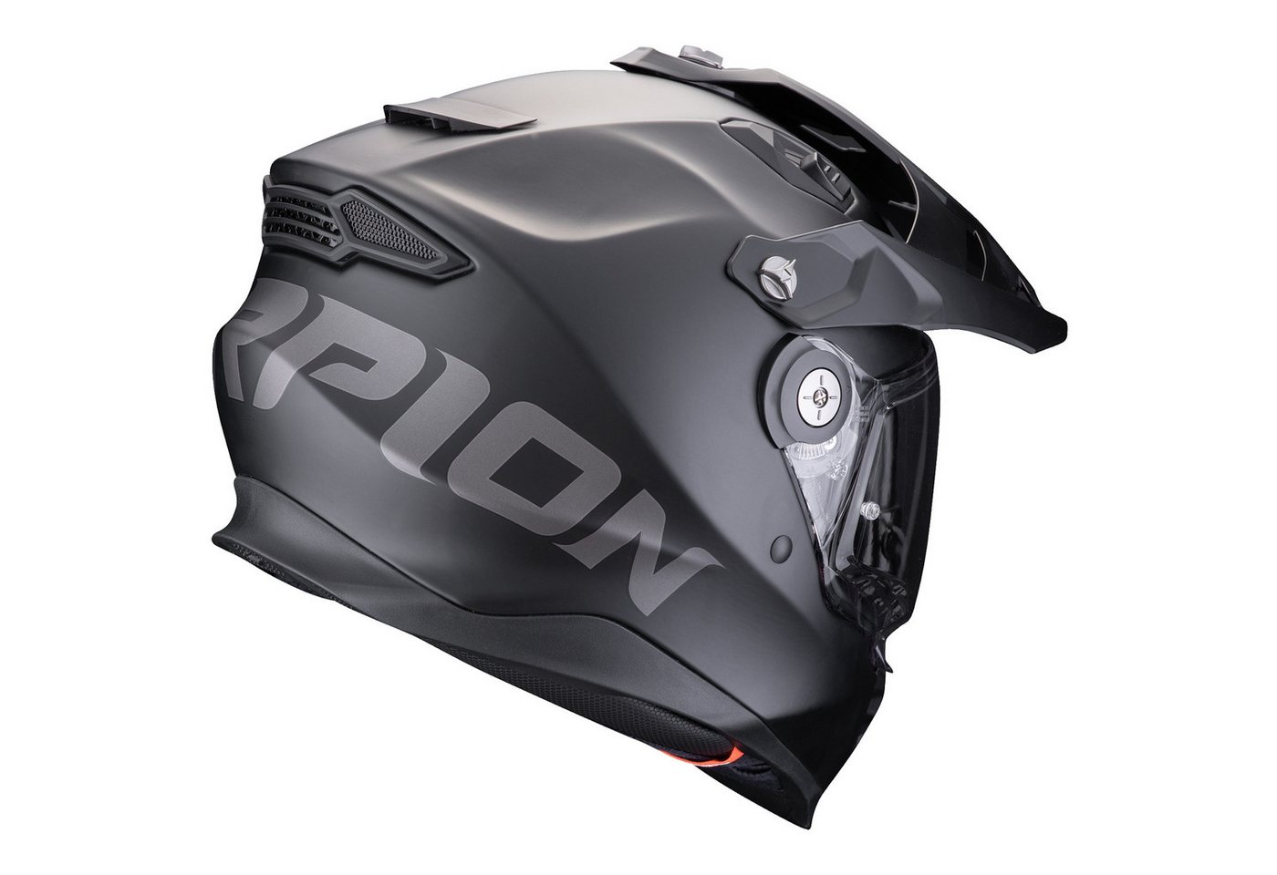 Scorpion Exo Motorradhelm Scorpion Exo-ADF-9000 AIR Solid Adventure-Helm Matt-Schwarz (1er Set), motorradhelm