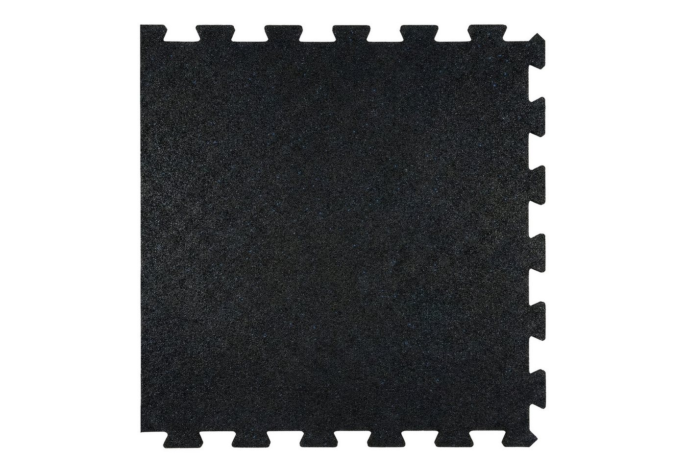 Floordirekt Sportmatte Gummi Steckmatte mit V-Interlocking-System für Fitnessgeräte, Erweiterbares Stecksystem, Geräuschreduzierend