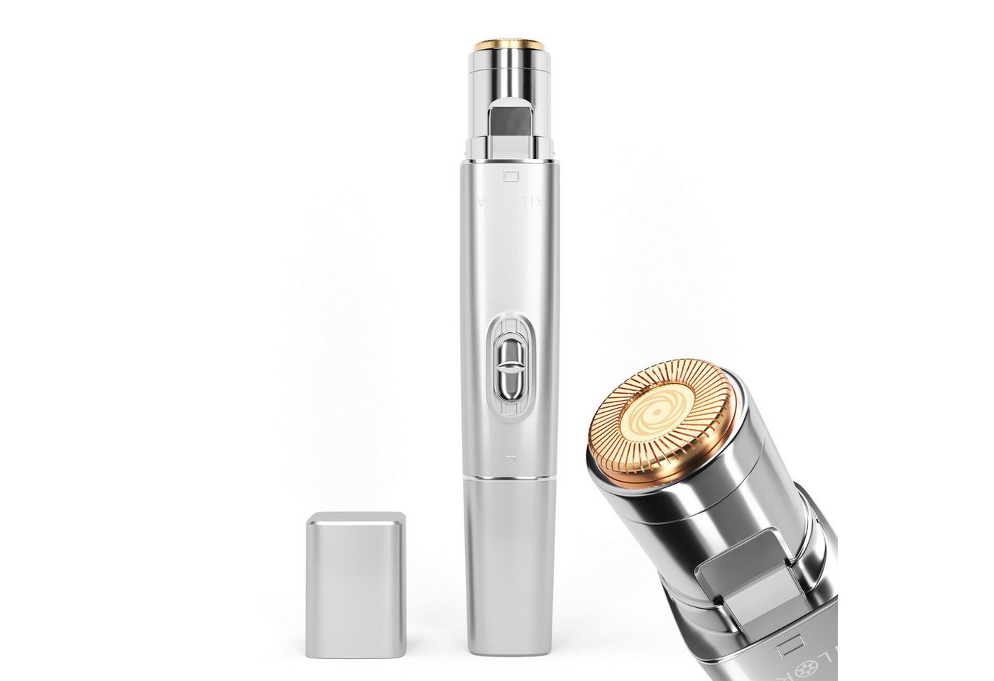 AILORIA Augenbrauentrimmer LIBERTY 2in1 Lipstick Rasierer, 2in1 Lipstick Rasierer