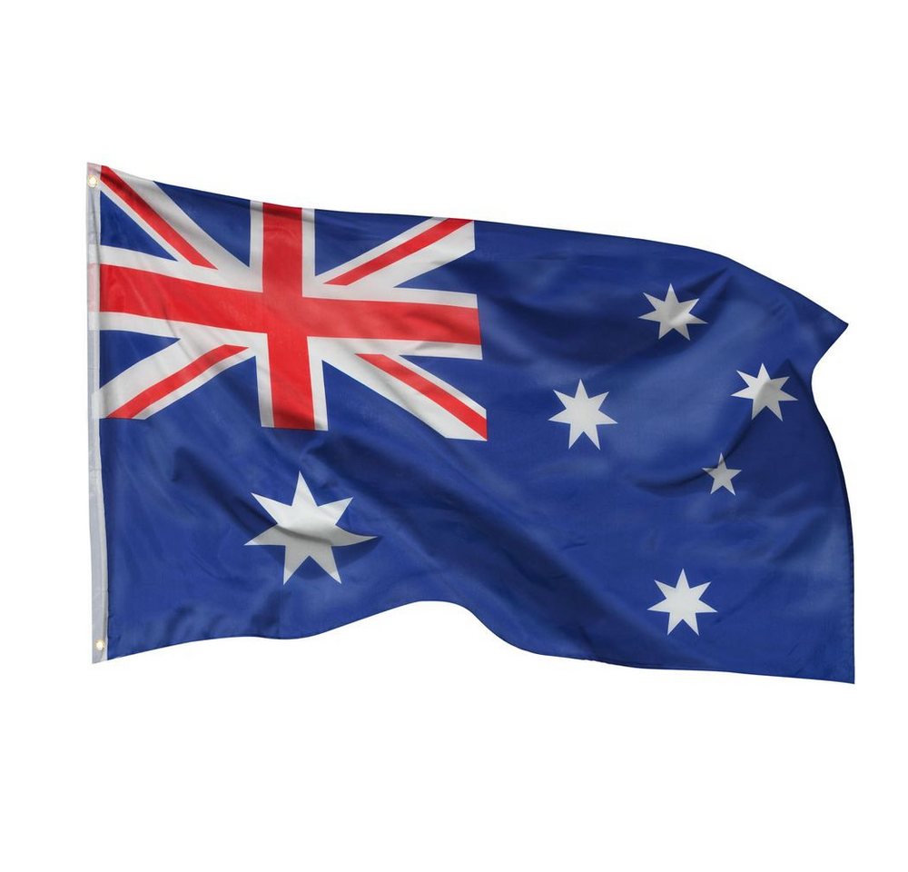 PHENO FLAGS Flagge Australien Flagge 90 x 150 cm Australische Fahne Nationalflagge (Hissflagge für Fahnenmast), Inkl. 2 Messing Ösen