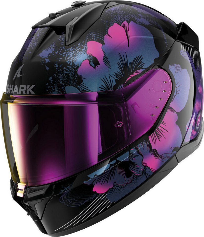 Shark Motorradhelm D-Skwal 3 Mayfer Helm, Vorbereitet Für Kommunikationssystem,geeignet Brillenträger,pinlo