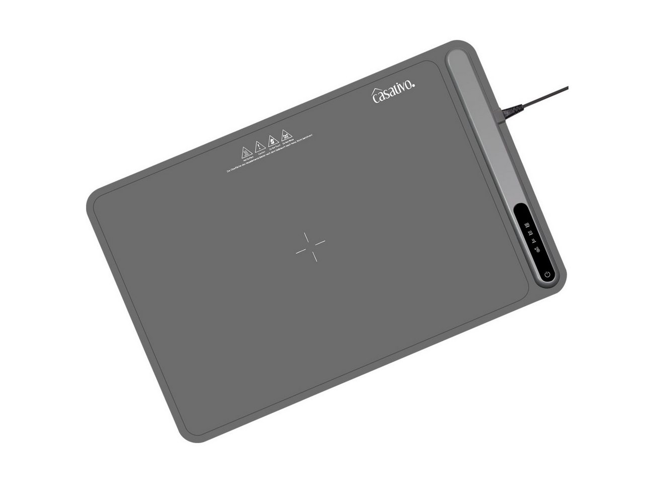Casativo Warmhalteplatte aus Silikon Elektrischer Speisenwärmer 250W 55-100°C Rollbar 61x40cm, Rollbar, 3 Stufen (55–100 °C), IP20, Touch-Display, 1er/2er/4er Set Bild 2