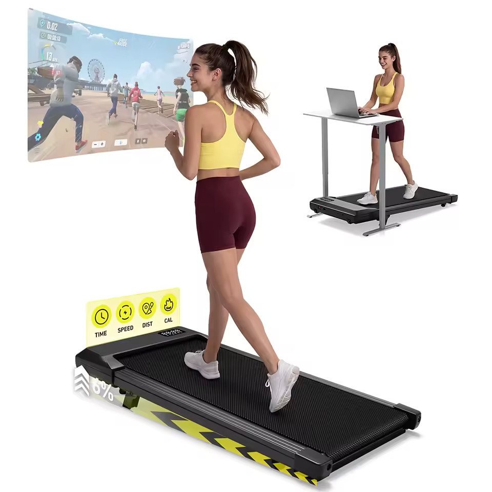 Athlix Laufband Klappbares Laufband variable Steigung, LCD-Bildschirm, App-Tracking, Stoßdämpfungs- und Anti-Rutsch-Laufband, KI-Trainingsprogramme Bild 4