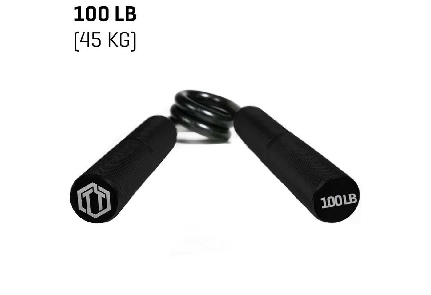 Sporttrend 24 Handmuskeltrainer Fingerhantel Komplett Set schwarz (100-350lb), Unterarm Bild 3