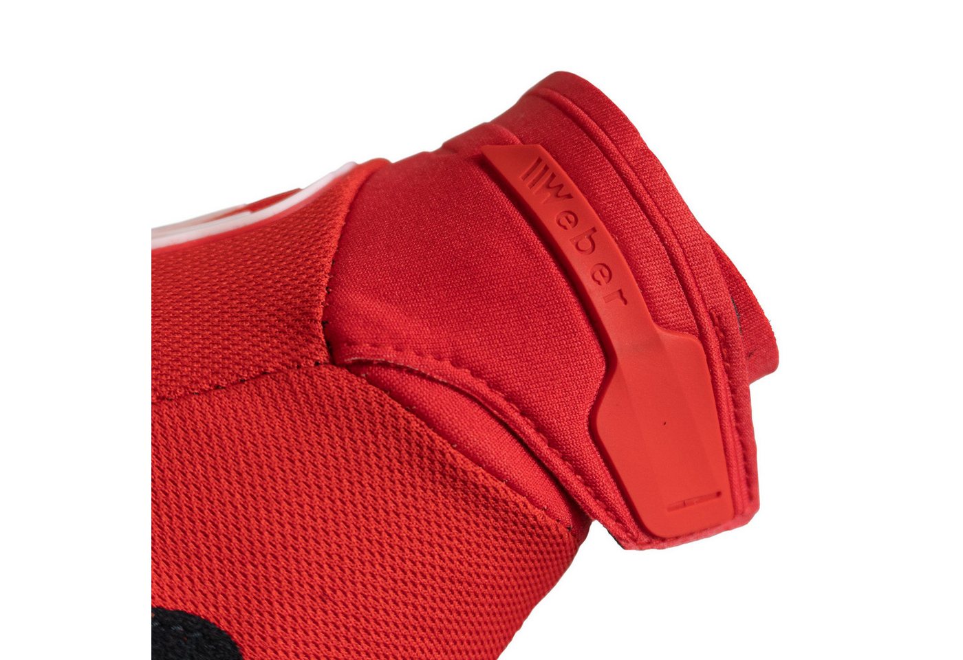 Weber GmbH Motorradhandschuhe Weber #Werkeholics Handschuhe rot / weiß mit hervorragendem Grip, Fingerknöchelprotektoren Bild 3