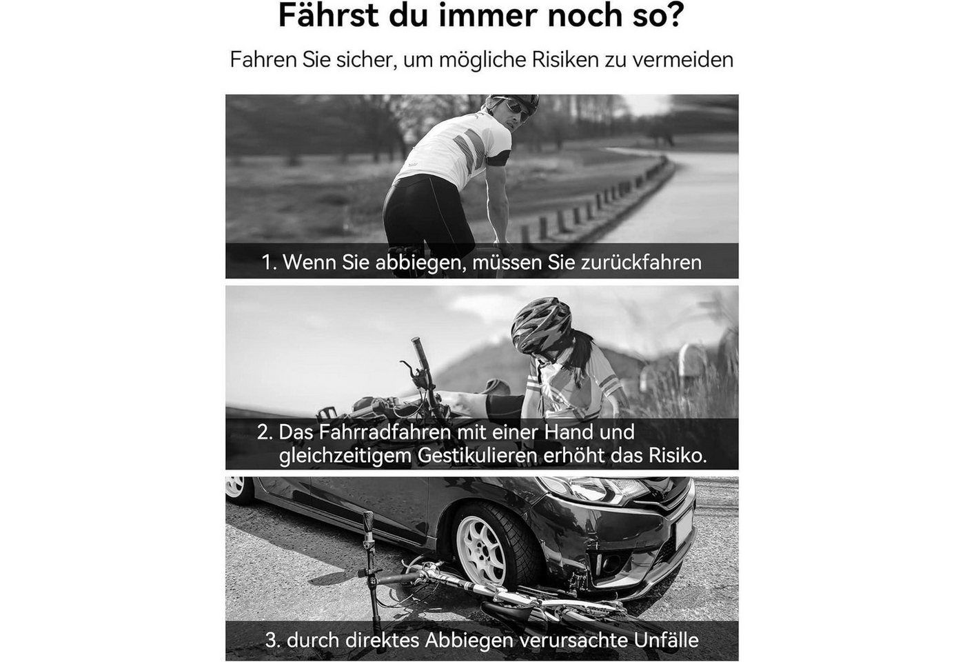 LuxusKollektion Fahrradspiegel Fahrradspiegel E-Bike 360° Drehbar Klappbar Lenker Rückspiegel Bild 3