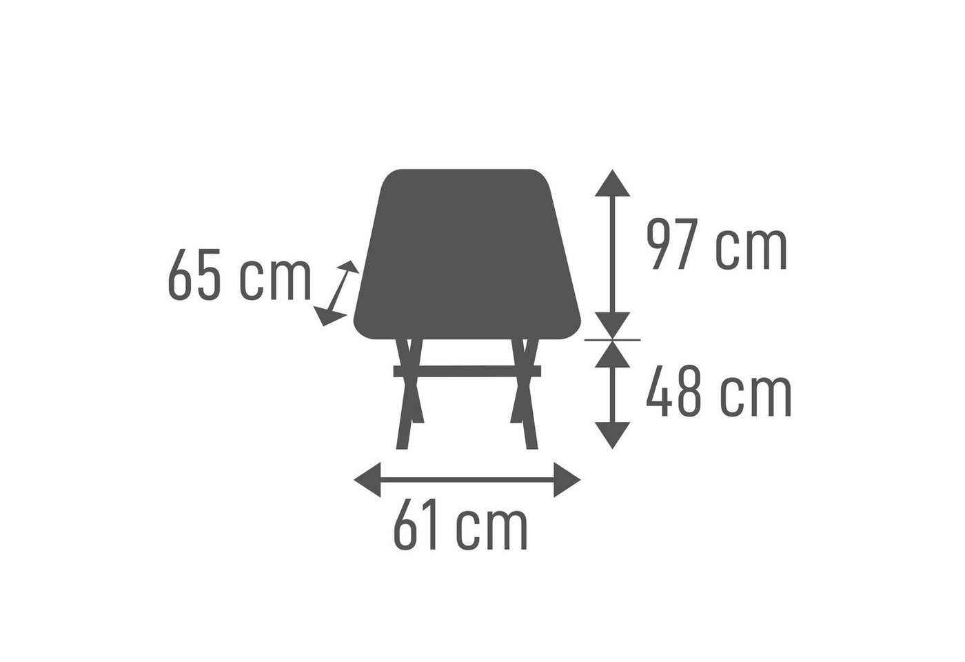 Tambu Campingstuhl BATASA COMFORT, Leichter Campingstuhl mit vier Sitzhöhen Bild 2