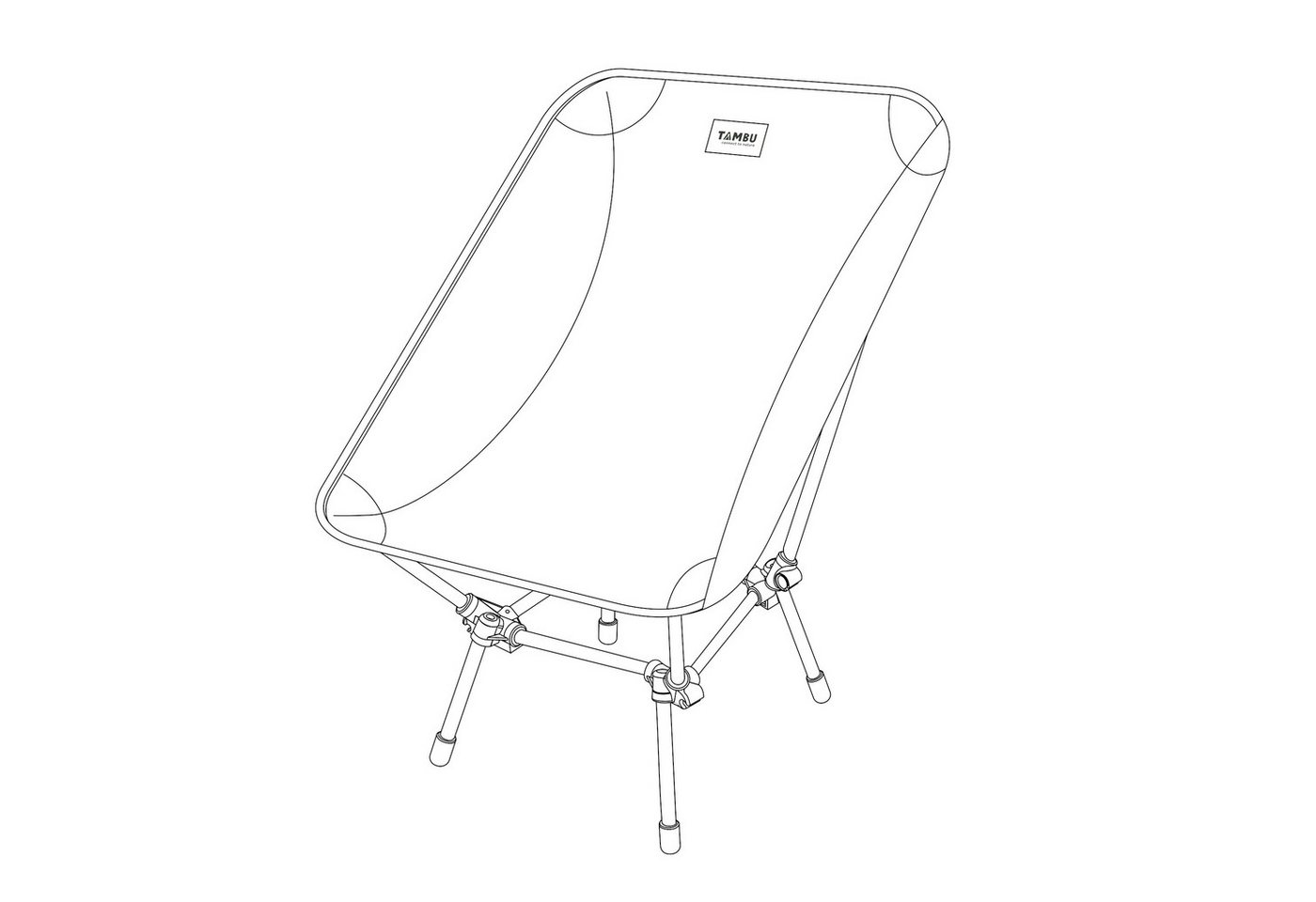 Tambu Campingstuhl BATASA COMFORT, Leichter Campingstuhl mit vier Sitzhöhen Bild 4