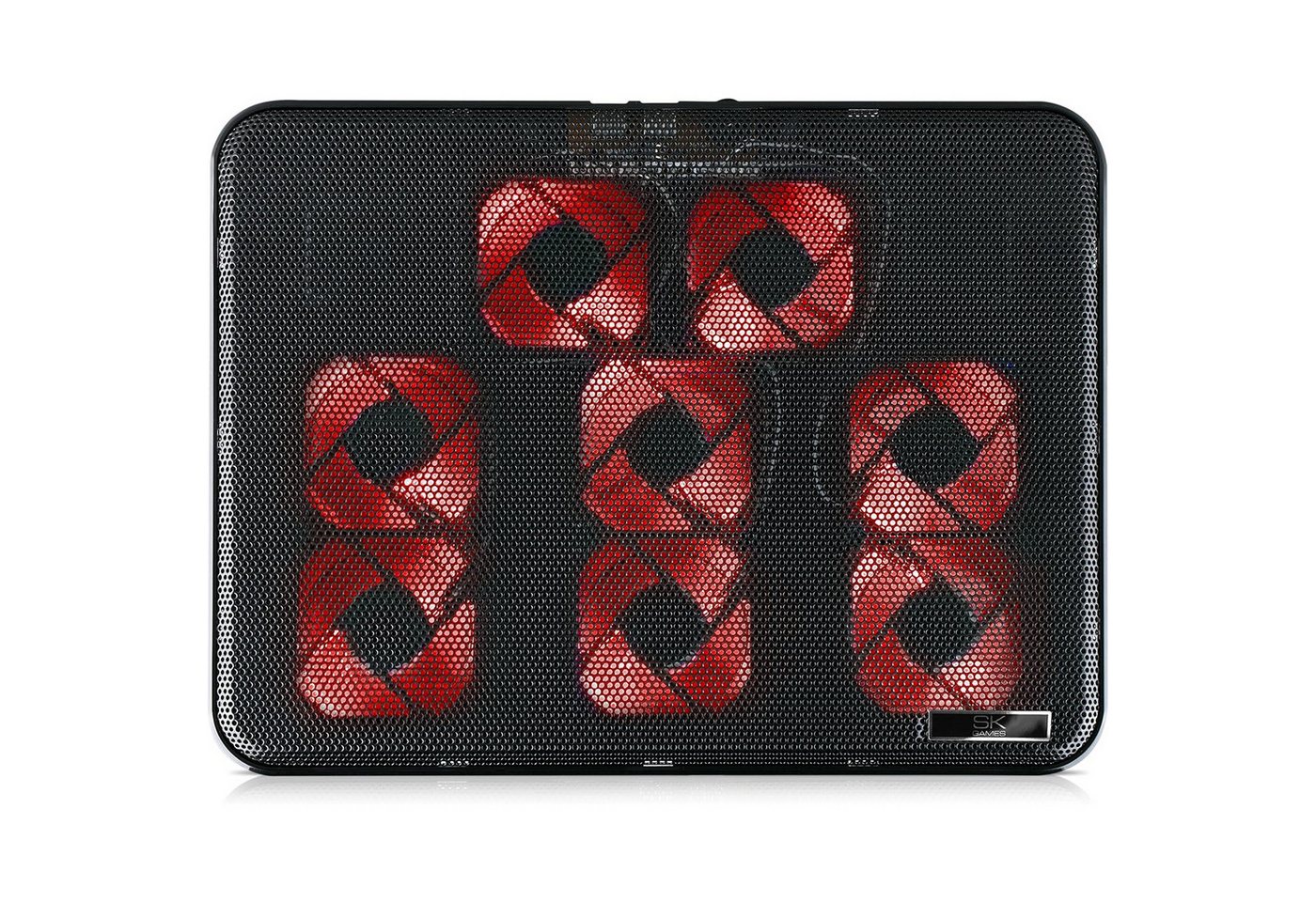 Blumax NOTEBOOK LAPTOP KÜHLER COOLER KÜHLPAD STÄNDER 8 x LED LÜFTER Kamera-Akku Bild 2