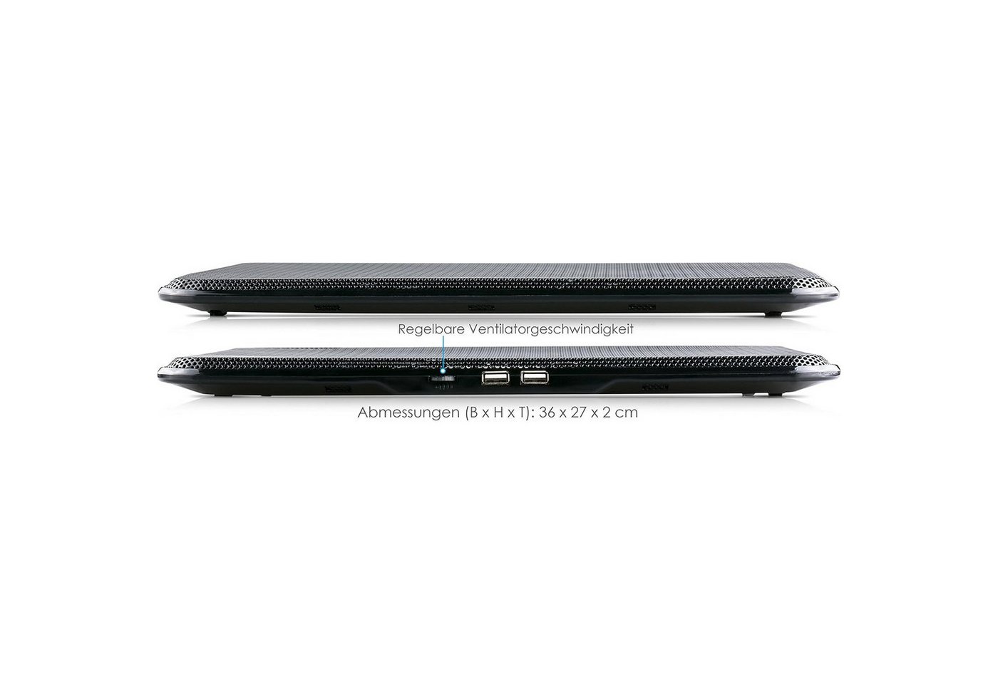 Blumax NOTEBOOK LAPTOP KÜHLER COOLER KÜHLPAD STÄNDER 8 x LED LÜFTER Kamera-Akku Bild 4