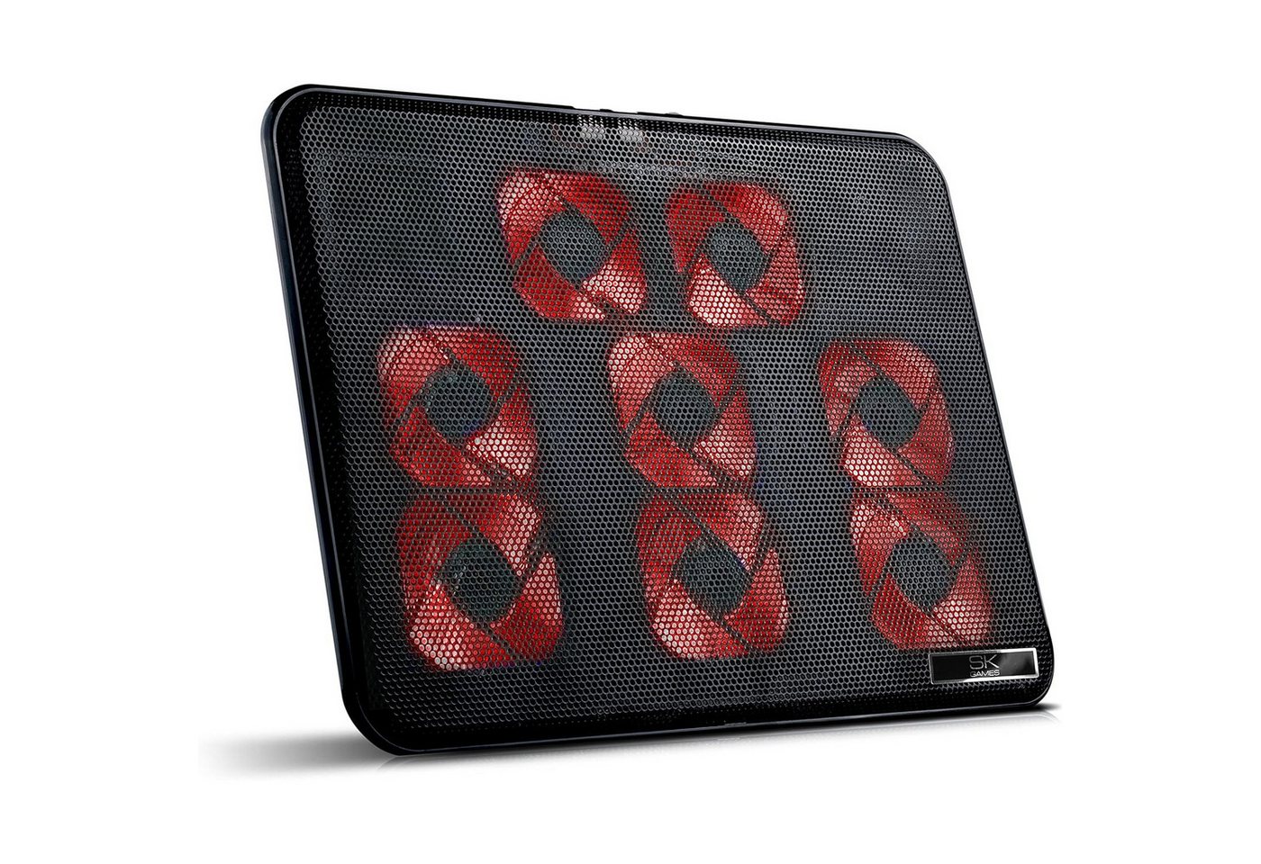 Blumax NOTEBOOK LAPTOP KÜHLER COOLER KÜHLPAD STÄNDER 8 x LED LÜFTER Kamera-Akku Bild 5