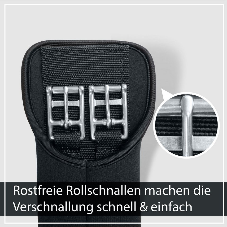 Pferdelinis Sattelgurte Sattelgurt aus Neopren, schwarz, Kurzgurt Pferd Bild 3