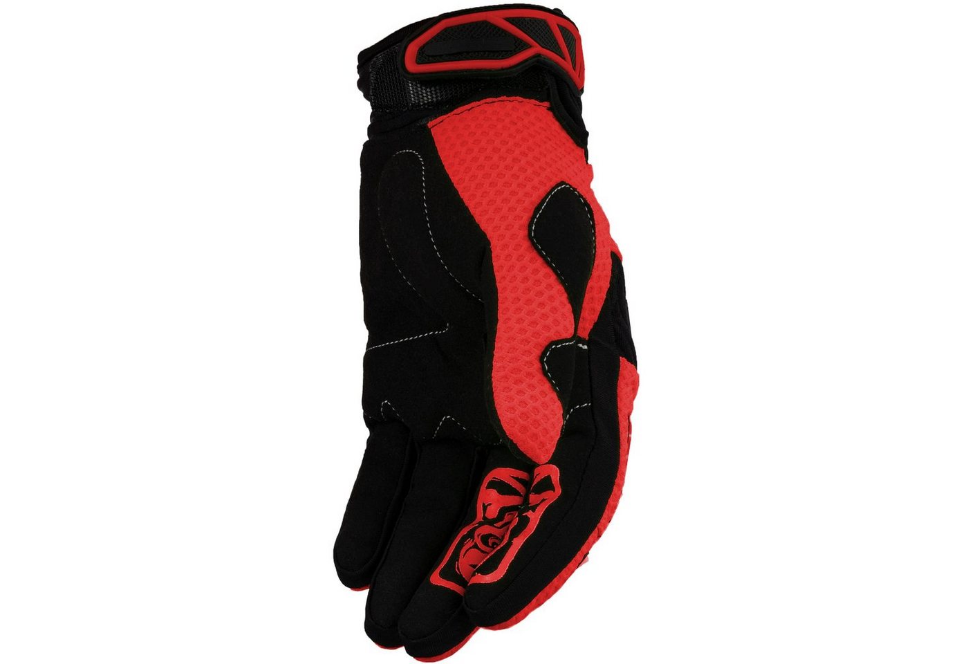 Motorradhandschuhe Faustschlag rot Weiteneinstellung Bild 2