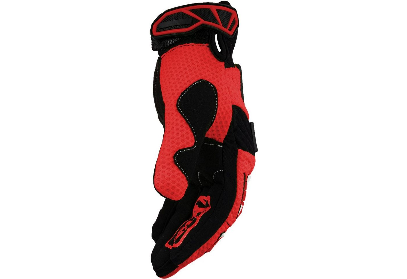 Motorradhandschuhe Faustschlag rot Weiteneinstellung Bild 5