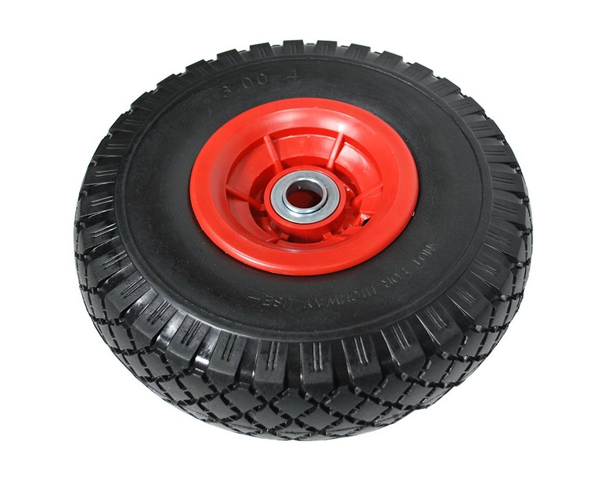HELO24 Sackkarren-Rad Ersatzrad 3.00-4 PU Vollgummi Reifen pannensicher 4 Stück B-70mm (4 St) Bild 2