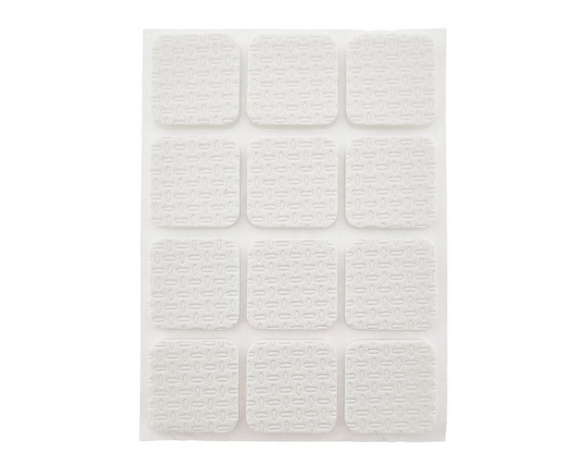 HundB Filzgleiter 28 Stück Möbelgleiter weiß+schw. sort 25x25 mm, 38x38mm, Ø 25mm, (Stück, 28 St), Möbelschutz Laminatschutz Anschlagspuffer Parkettschutz Bild 3