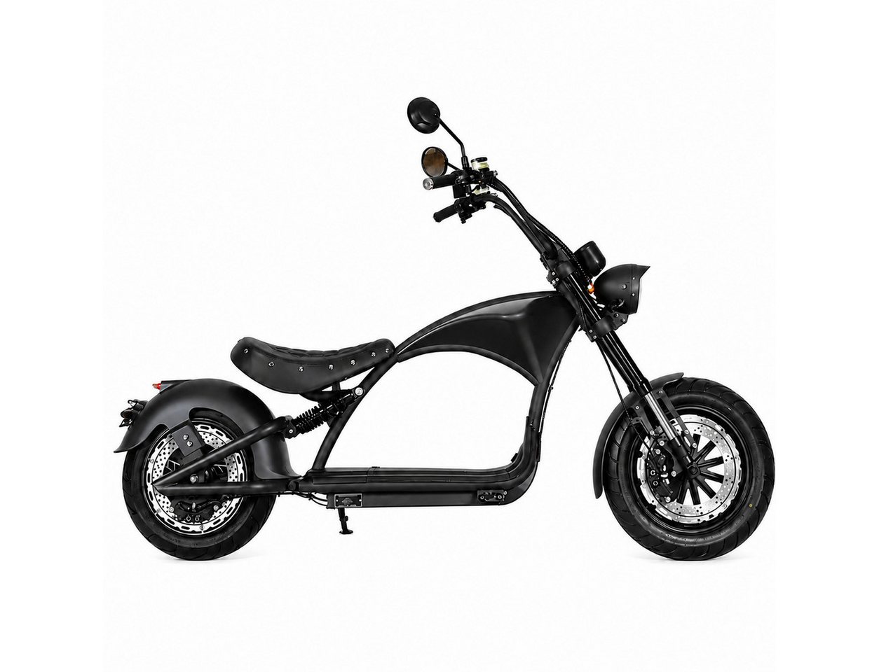 TZIpower E-Motorroller E-Chopper mit Straßenzulassung 2000W 60V 30AH 45km/h COC EEC, 2000 W, 45 km/h Bild 2