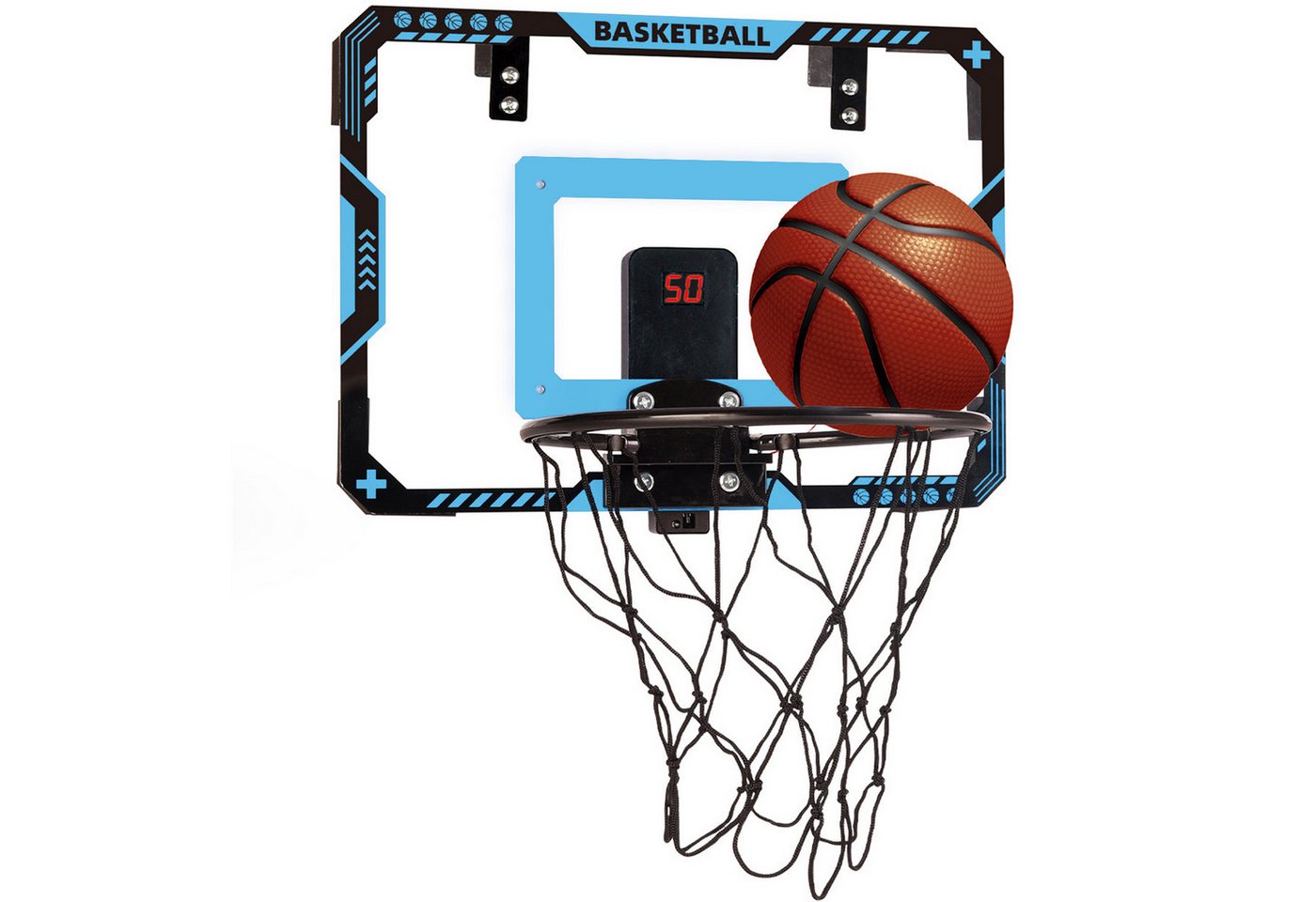 AIMAX Basketballkorb Mini Basketballkorb Indoor fürs Kinder, mit Automatischer Wertung (Set, 1), Höhenverstellbare Outdoor Basketballkörbe, über der Tür Bild 5
