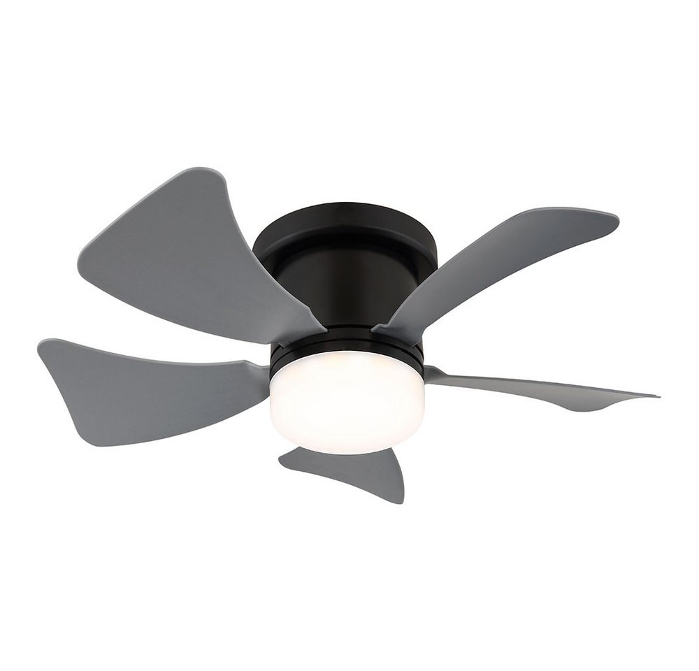 GLOBO LIGHTING Deckenventilator, Deckenventilator Deckenlampe Fernbedienung grau Timer CCT LED