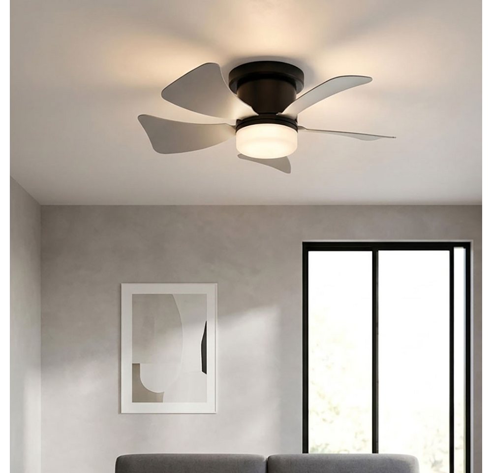 GLOBO LIGHTING Deckenventilator, Deckenventilator Deckenlampe Fernbedienung grau Timer CCT LED Bild 3