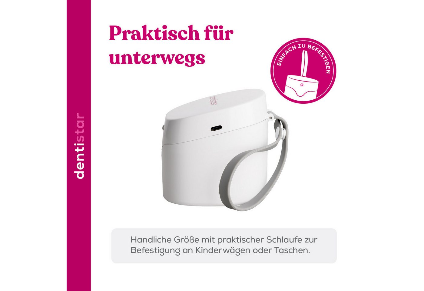 dentistar UV-Sterilisator Mini UV Sterilisator für Schnuller und Flaschensauger Bild 2