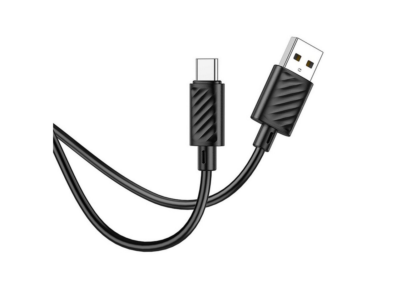 hoco. X88 USB-Kabel, USB-A Stecker, USB-C Buchse, Langlebiges 3A Schnellladekabel mit PVC-Beschichtung Bild 5