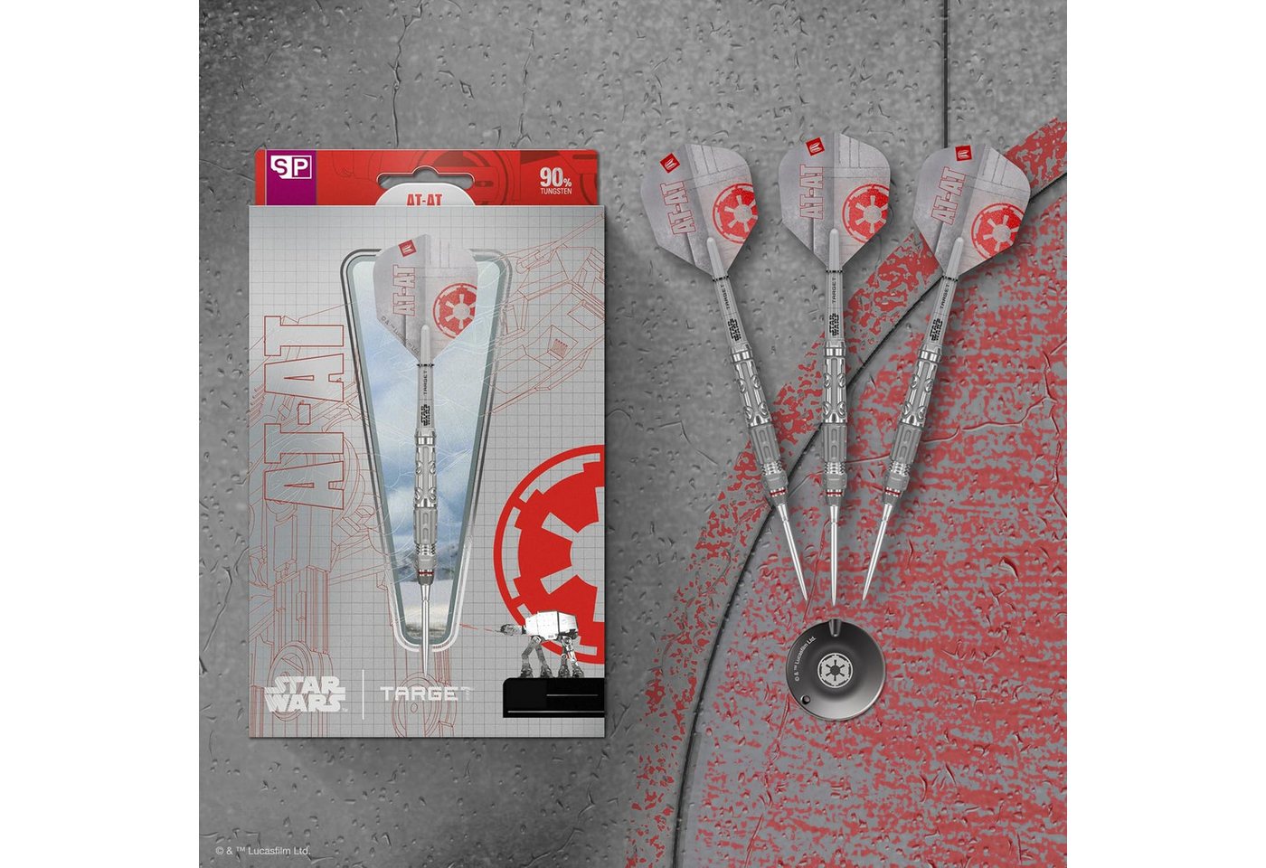 TARGET DARTS Dartpfeil Star Wars AT-AT 90% Tungsten Steel Tip Darts, 23G Swiss Storm Points Bild 3