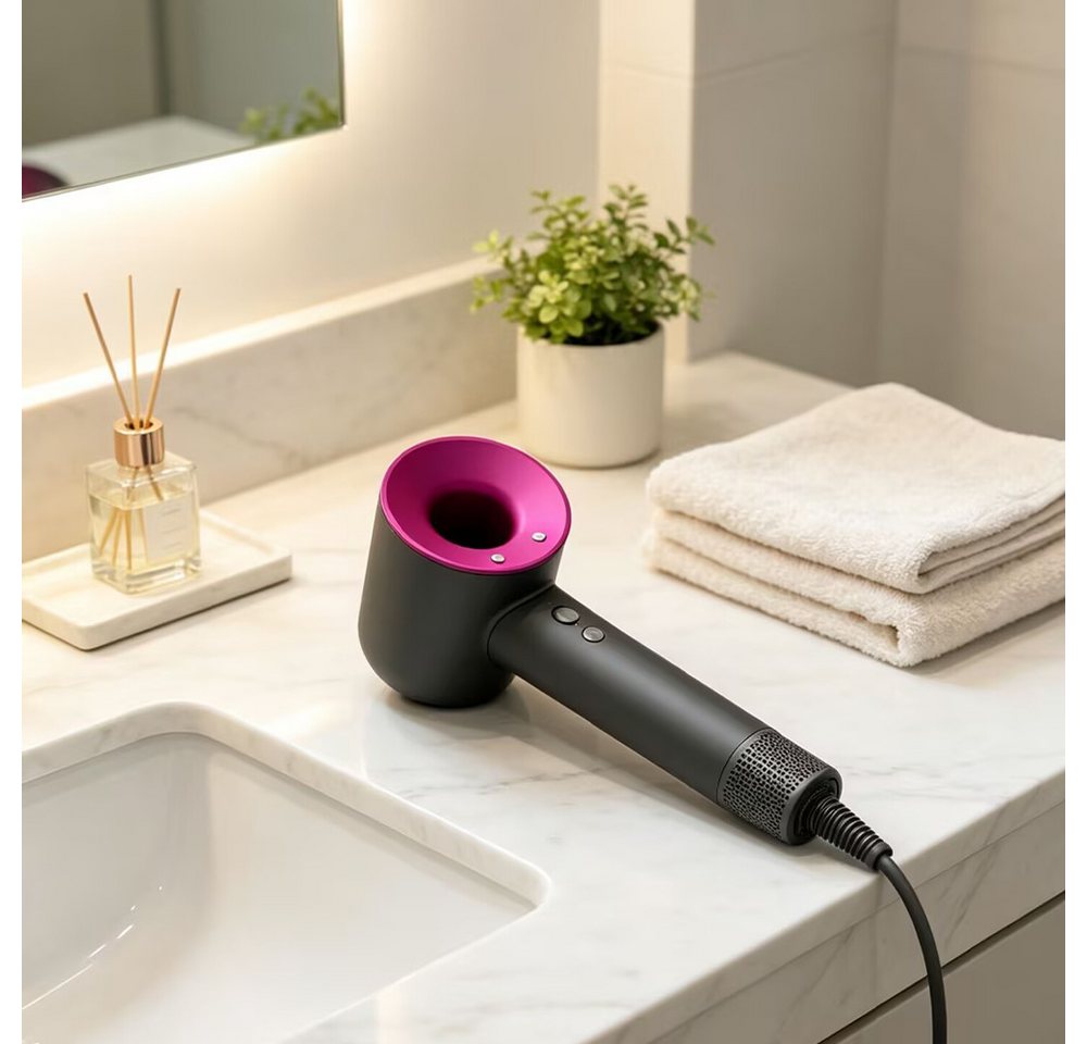 Muxing Haartrockner Hochleistungs-Haartrockner 1600 W, 1600 W, Leise, Schnell & Mit 5 Styling-Aufsätzen Bild 3