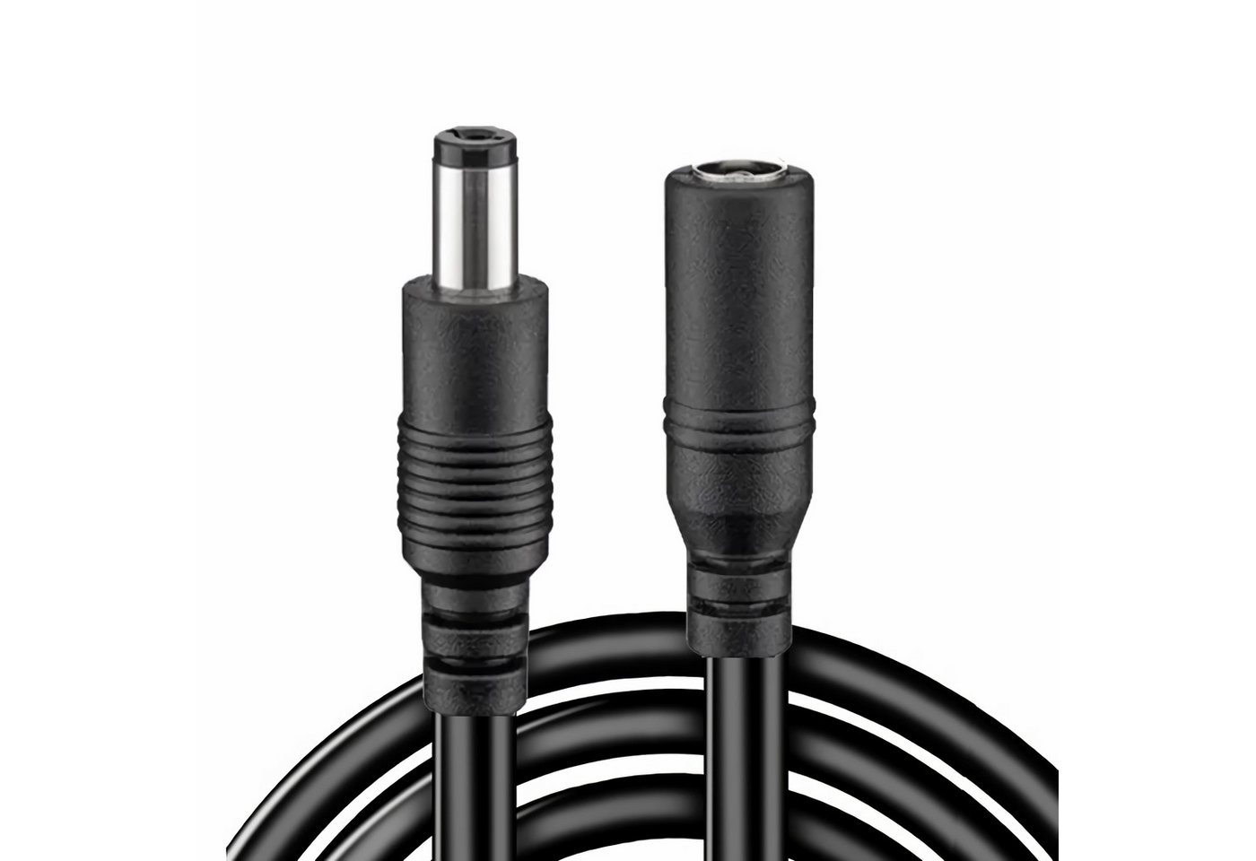 Bolwins N47C 10m Strom Verlängerungskabel Kabel DC Kupplung 5,5x2,1mm 12V Netzkabel, DC 5,5 x 2,1 mm Stecker, DC 5,5 x 2,1 mm Buchse (1000 cm), Flexible Kabelführung, einfache Verlängerung des Stromanschlusses Bild 2