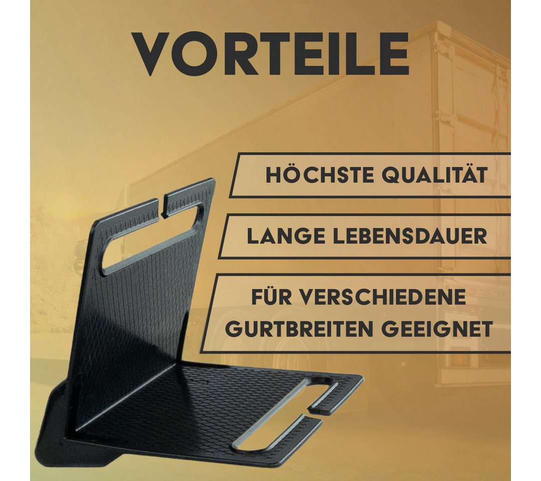 MCS CARGO SECURITY Zurrgurt MCS Kantenschoner 1er Set für Gurte von 2,5-10cm Breite, schwarz (1-St)